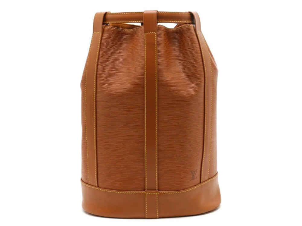 LOUIS VUITTON Bag Randonee Shoulder Epi Zipangu Gold Brown